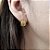 Brinco de CITRINO 8x10mm. Pedras Naturais Banhado a Ouro - Imagem 1