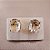 Brinco de CRISTAL 8x10mm. Pedras Naturais Banhado a Ouro - Imagem 4