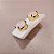 Brinco de QUARTZO ROSA 8x10mm. Pedras Naturais Banhado a Ouro - Imagem 5