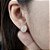 Brinco de QUARTZO ROSA 8x10mm. Pedras Naturais Banhado a Ouro - Imagem 1