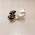 Brinco de OBSIDIANA NEGRA 6x8mm. Pedras Naturais Banhado a Ouro - Imagem 5