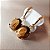 Brinco de OLHO DE TIGRE 6x8mm. Pedras Naturais Banhado a Ouro - Imagem 2
