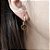 Brinco de OLHO DE TIGRE 6x8mm. Pedras Naturais Banhado a Ouro - Imagem 1