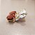 Brinco de PEDRA DO SOL 6x8mm. Pedras Naturais Banhado a Ouro - Imagem 5