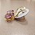 Brinco de AMETISTA 6x8mm. Pedras Naturais Banhado a Ouro - Imagem 5