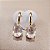 Brinco de CRISTAL 6x8mm. Pedras Naturais Banhado a Ouro - Imagem 4