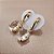 Brinco de CRISTAL 6x8mm. Pedras Naturais Banhado a Ouro - Imagem 2