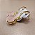 Brinco de QUARTZO ROSA 6x8mm. Pedras Naturais Banhado a Ouro - Imagem 5