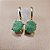 Brinco de QUARTZO VERDE 6x8mm. Pedras Naturais Banhado a Ouro - Imagem 4