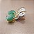 Brinco de QUARTZO VERDE 6x8mm. Pedras Naturais Banhado a Ouro - Imagem 5