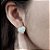 Brinco de QUARTZO BRANCO 13mm. Pedras Naturais Banhado a Ouro - Imagem 1