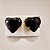 Brinco de OBSIDIANA NEGRA 13mm. Pedras Naturais Banhado a Ouro - Imagem 4
