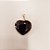 Pingente Coração Obsidiana Negra 26mm. Pedras Naturais Banhado a Ouro - Imagem 4