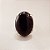Anel Oval Obsidiana Negra 20x30mm. Pedras Naturais. Banhado a Ouro - Imagem 2