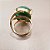 Anel Oval Quartzo Verde 20x30mm. Pedras Naturais. Banhado a Ouro - Imagem 3