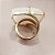 Anel Quadrado Quartzo Branco  25x25mm. Pedras Naturais. Banhado a Ouro - Imagem 3