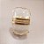 Anel Retangular Cristal 20x30mm. Pedras Naturais. Banhado a Ouro - Imagem 2
