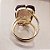 Anel Retangular Quartzo Fume 20x30mm. Pedras Naturais. Banhado a Ouro - Imagem 3