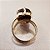 Anel Retangular Olho de Tigre 13x18mm. Pedras Naturais. Banhado a Ouro - Imagem 3