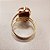 Anel Retangular Pedra do Sol 13x18mm. Pedras Naturais. Banhado a Ouro - Imagem 3