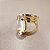 Anel Navete Cristal 18mm. Pedras Naturais. Banhado a Ouro - Imagem 1