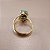 Anel Oval Amazonita 10x14mm. Pedras Naturais. Banhado a Ouro - Imagem 3