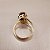 Anel Oval Olho de Tigre 10x14mm. Pedras Naturais. Banhado a Ouro - Imagem 3