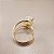 Anel Oval Opalina Pedra da Lua 10x14mm. Pedras Naturais. Banhado a Ouro - Imagem 3