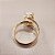 Anel Oval Quartzo Branco 10x14mm. Pedras Naturais. Banhado a Ouro - Imagem 3