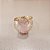 Anel Oval Quartzo Rosa 10x14mm. Pedras Naturais. Banhado a Ouro - Imagem 2
