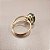 Anel Oval Quartzo Verde 10x14mm. Pedras Naturais. Banhado a Ouro - Imagem 3