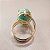 Anel Oval amazonita 15X20mm. Pedras Naturais. Banhado a Ouro - Imagem 3
