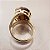 Anel Oval Olho de Tigre 15X20mm. Pedras Naturais. Banhado a Ouro - Imagem 3