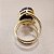 Anel Oval Pedra da Estrela 15X20mm. Pedras Naturais. Banhado a Ouro - Imagem 3