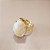 Anel Oval Citrino 15X20mm. Pedras Naturais. Banhado a Ouro - Imagem 2