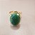 Anel Oval Quartzo Verde 15X20mm. Pedras Naturais. Banhado a Ouro - Imagem 2