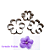 Kit 12 Peças Cortadores de Biscoito Flores 1 - Aço Inox - Imagem 5