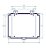 Caixa Plástica Transparente com dobradiça 280x180x140mm com suporte para cadeado - Imagem 2