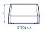 Caixa plástica 350X260X170mm cinza com tampa transparente - Imagem 6