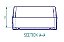 Caixa plástica 350X260X130MM Cinza tampa transparente - Imagem 6