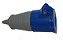 Acoplamento Extensão Industrial 3p+t 16a 220v Azul - Imagem 1