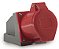 Tomada Sobrepor Industrial 3p+t 9h Soprano 16a 380v Vermelha - Imagem 1