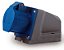Tomada industrial 2P+T Soprano 32A Azul 220V 3206 - Imagem 1