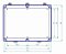 Caixa Montagem Pvc 500mmx380mmx200mm C/Fecho suporte cadeado - Imagem 3