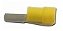 Terminal Tipo Pino Tubular Isolado 25mm  Amarelo C/12 Peças - Imagem 1