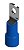 Terminal Tipo Olhal Tubular Isolado 16mm (16-8)  Azul C/10pç - Imagem 2