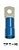 Terminal Tipo Olhal Tubular Isolado 16mm (16-6)  Azul C/10pç - Imagem 1