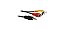 Cabo Conversor P2-m X 3rca Fortrek 1,20m - Imagem 1