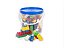Blocos De Montar 40 Peças Balde Blocks Kids Maptoy Infantil - Imagem 1
