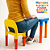 Mesinha Infantil Mundo Bita com Cadeira + Brinde Giz Colorido | Mesa para Crianças Estudar, Desenhar e Brincar | Mesinha Escolar Temática, Leve, Resistente, Ideal para 3 Anos ou Mais - Imagem 6
